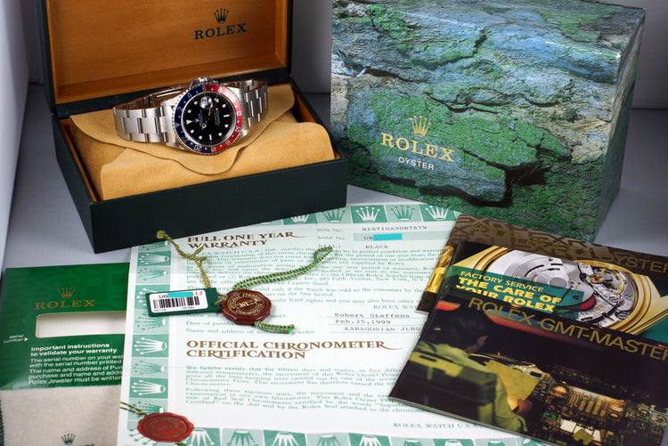 1997 Rolex GMT II 16710 with Box and Papers