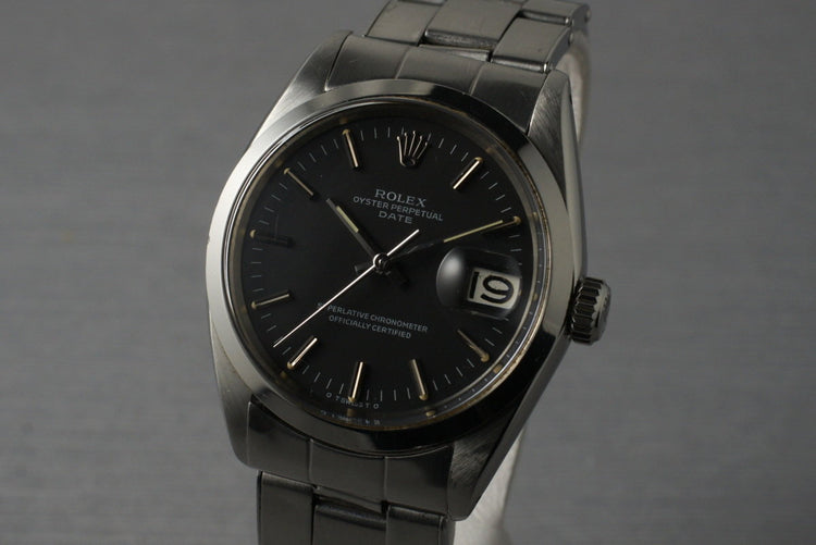 1968 Rolex Date 1500 Black Sigma Dial
