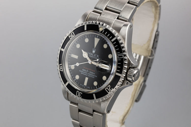 1971 Rolex Red Submariner 1680 with Mk V Dial