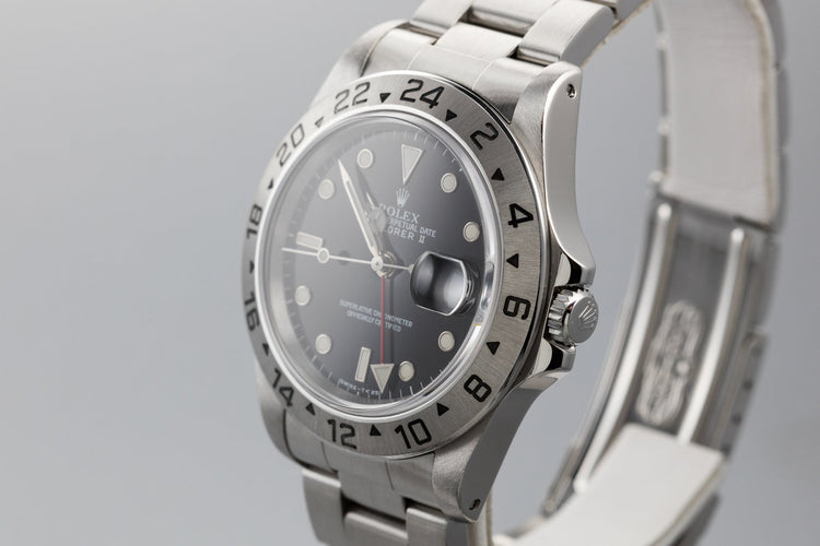 1997 Rolex Explorer II 16570 Black Dial