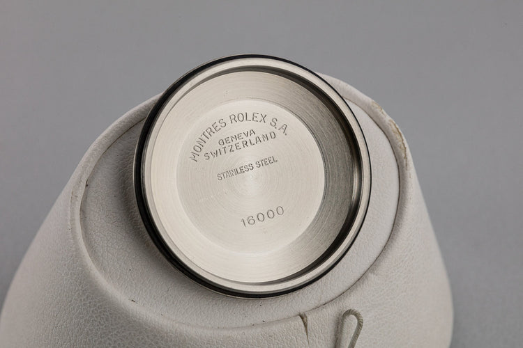 1987 Rolex DateJust 16030 Grey Tapestry Dial with Box and Papers