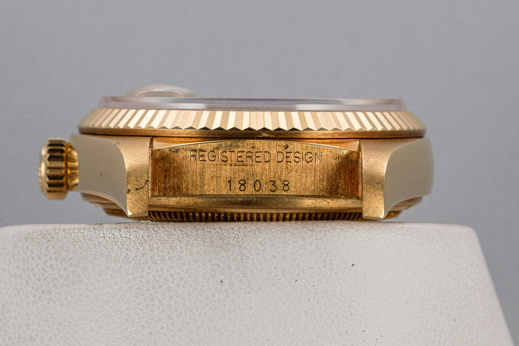 1979 Rolex 18K YG Day-Date 18038 Champagne Dial with Italian Date Disk