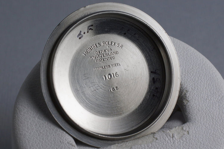 1965 Rolex Explorer 1 1016 Glossy Gilt Dial with Box and Double Punched Papers