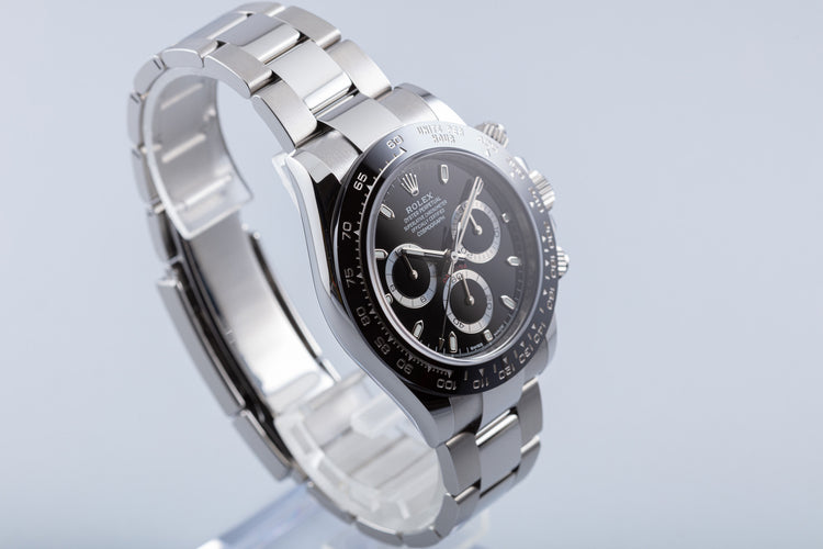 2021 Rolex Daytona 116500LN Black Dial with Box & Card