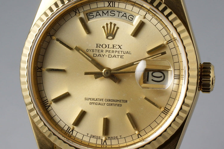 1985 Rolex YG Day Date 18038