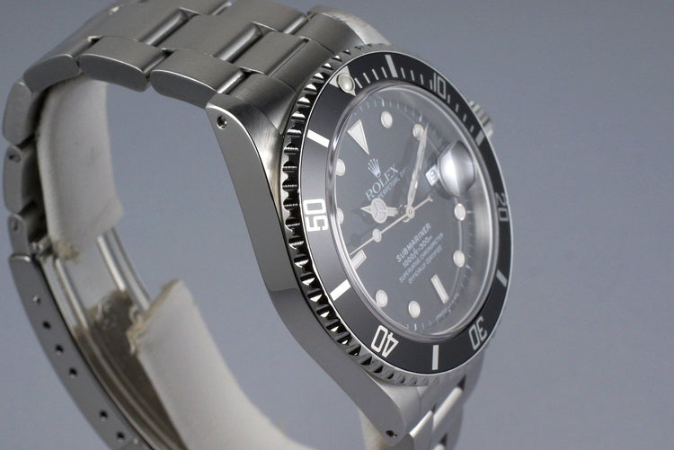 1990 Rolex Submariner 16610 with RSC Papers