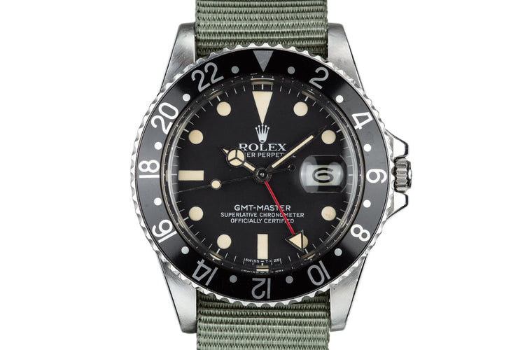 1981 Rolex GMT-Master 16750 Black Bezel