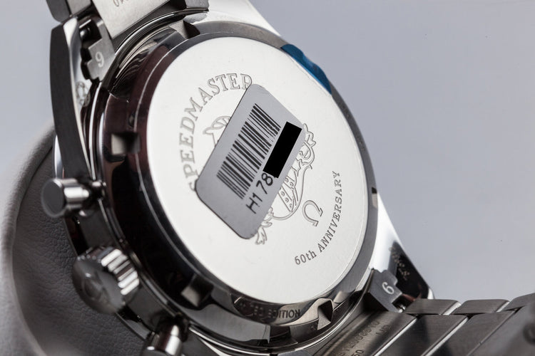 2017 Omega 60th Anniversary Speedmaster straight lug with Box and Papers MINT