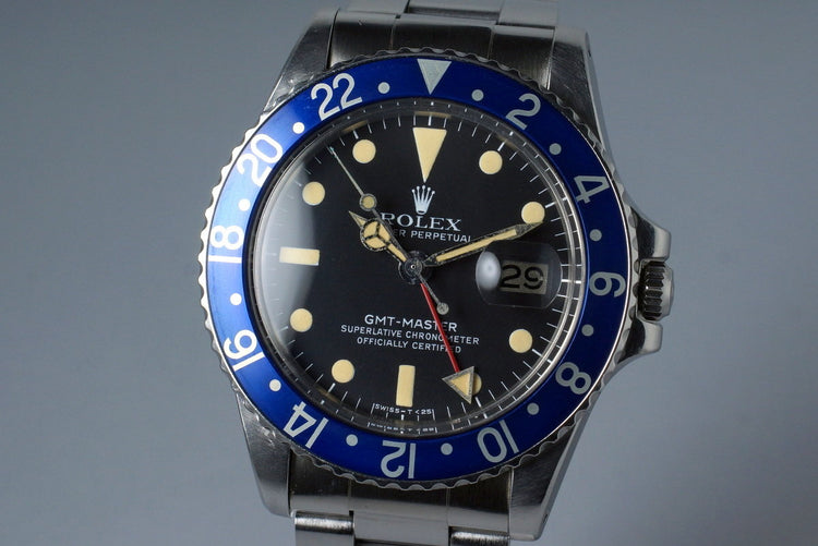 1978 Rolex GMT 1675 Blueberry