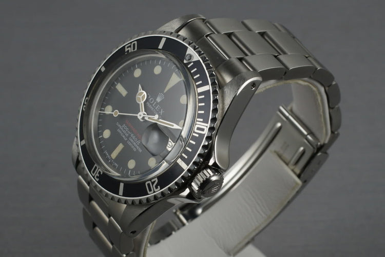 1969 Rolex Red Submariner 1680 Meters First Mark 1 Long F Dial