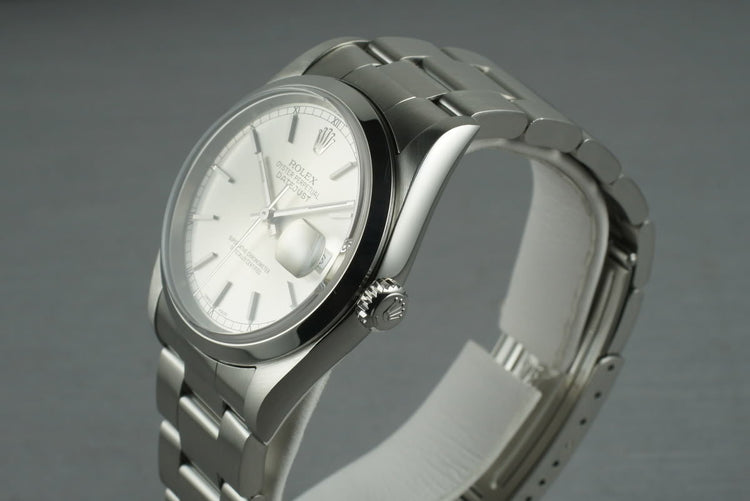 2005 Rolex Stainless Steel Datejust Ref: 16200 with Papers