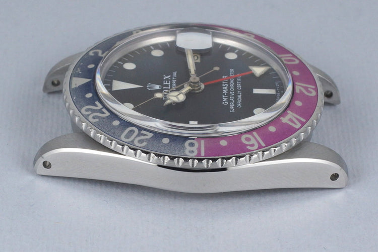 1967 Rolex GMT 1675 Mark I Dial and Fuchsia Insert with Box and Papers