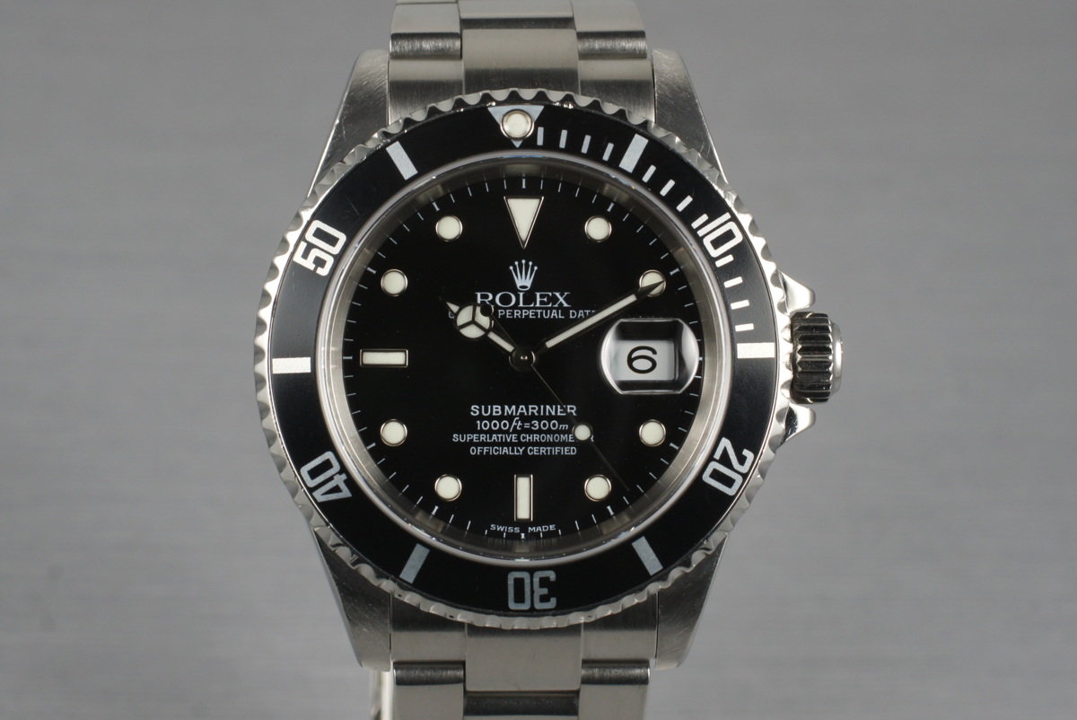 HQ Milton 2004 Rolex Submariner 16610 with Box and Papers