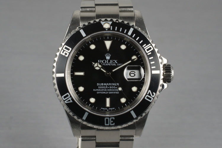 2004 Rolex Submariner 16610 with Box and Papers