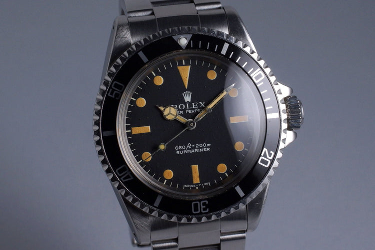 1970 Rolex Submariner 5513 Serif Dial