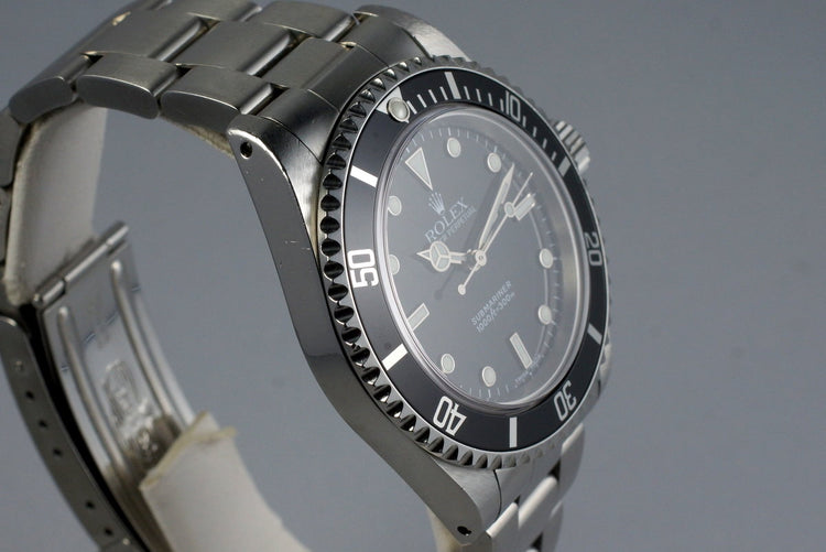 2002 Rolex Submariner 14060M with Box and Papers