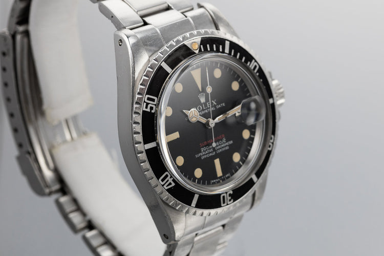 1969 Rolex Red Submariner 1680 with MK I Long F Meters First Dial