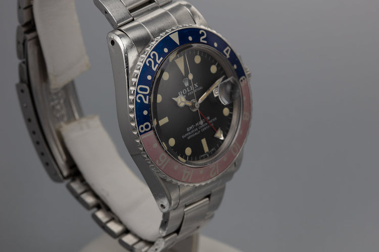 1971 GMT-Master 1675 "Pepsi" with Box and Papers