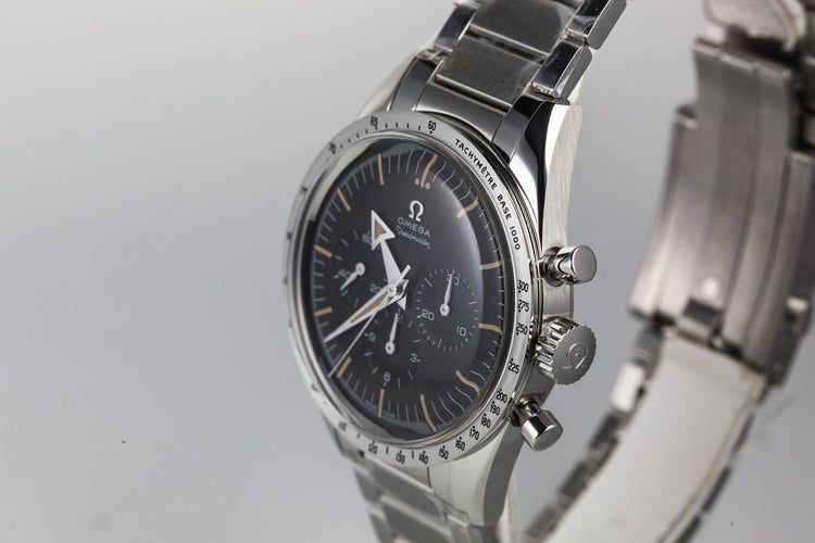 2017 Omega 60th Anniversary Speedmaster straight lug with Box and Papers MINT