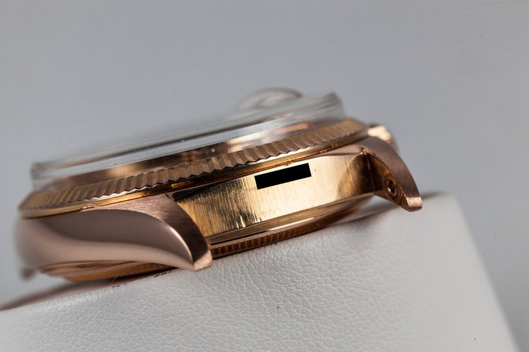 1960 Rolex 18K Rose Gold Day-Date 1803 with Spanish Day Wheel and Oyster Bracelet