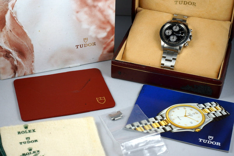 1993 Tudor Chronograph Big Block 79180 Black Dial with Box