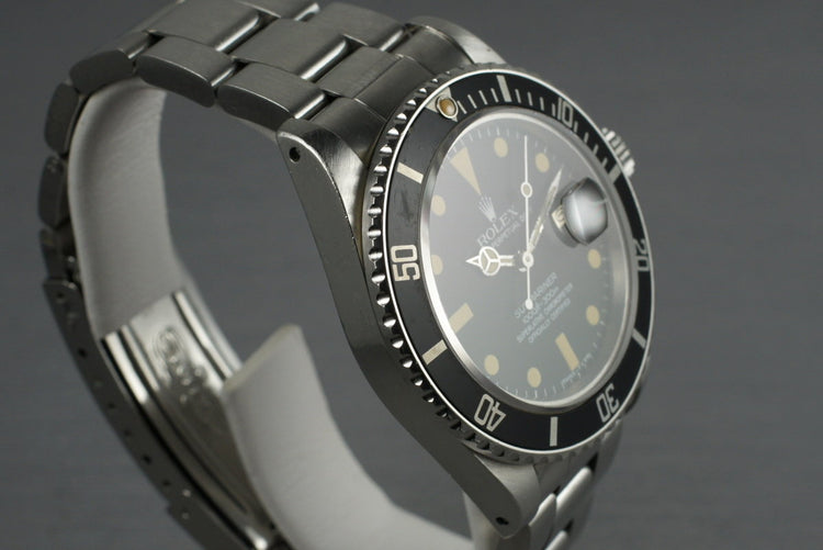 1980 Rolex Submariner 16800 with Box and Papers