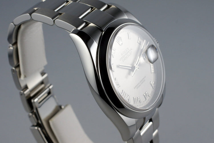 2005 Rolex Datejust 116200 Silver Roman Numeral Dial