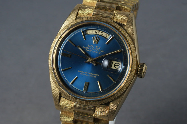 1971 Rolex 18K YG President1807 with Bark and Morellis Finish