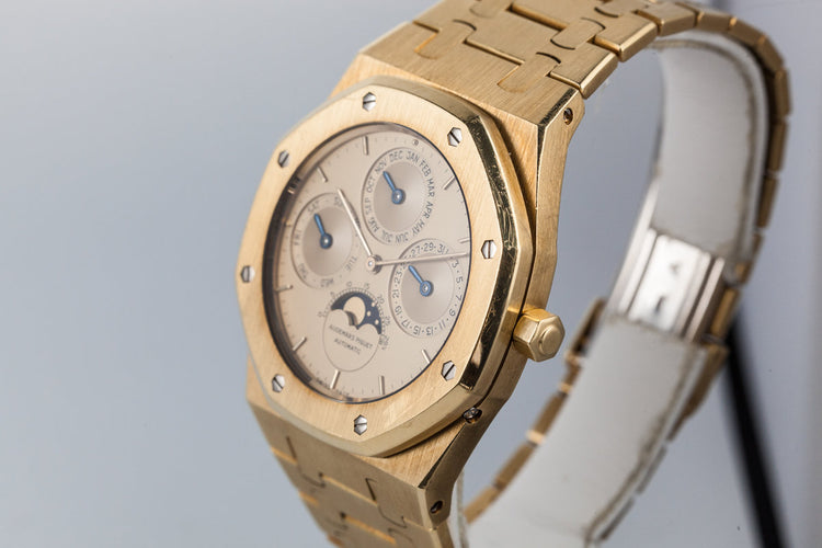 Audemars Piguet 18k YG Royal Oak Perpetual Calendar with Moonphase 25654BA