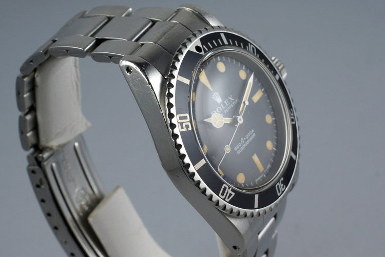 1970 Rolex Submariner 5513 Serif Dial with RSC Papers