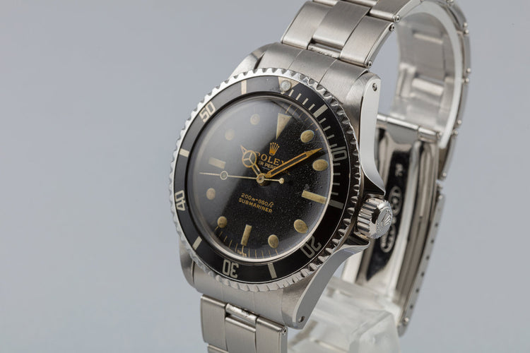 1963 Rolex Submariner 5513 Gilt Underline Dial with PCG