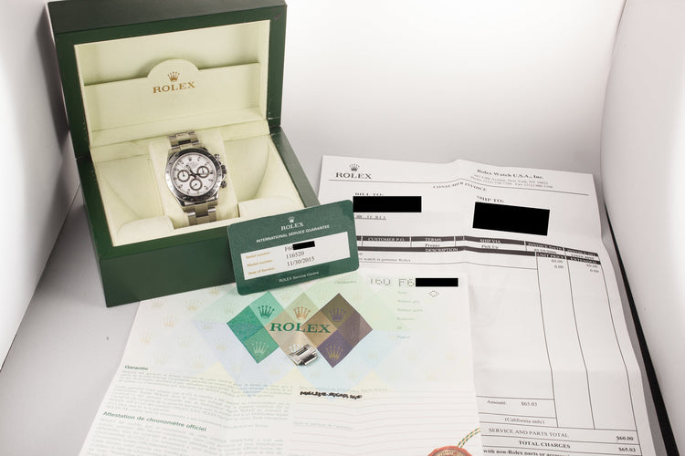 2003 Rolex Daytona 116520 White Dial with Box and Papers