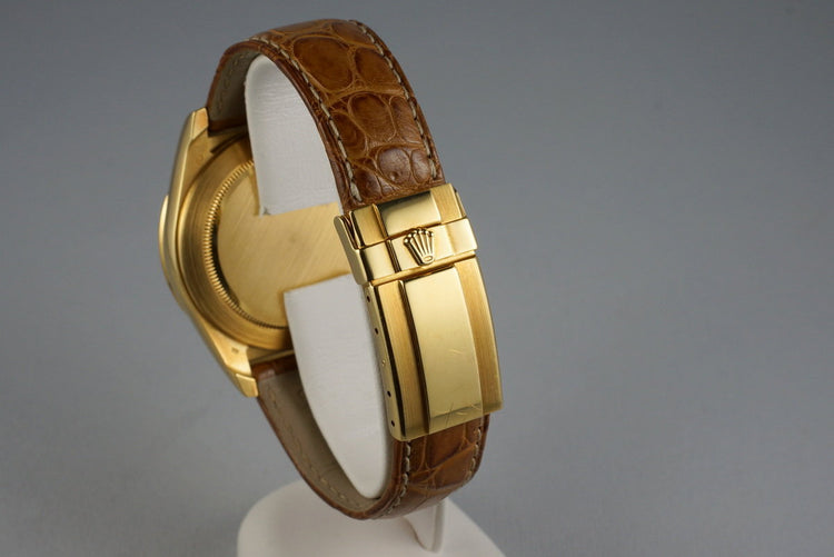 1999 Rolex YG Zenith Daytona 16518 Mother of Pearl Dial