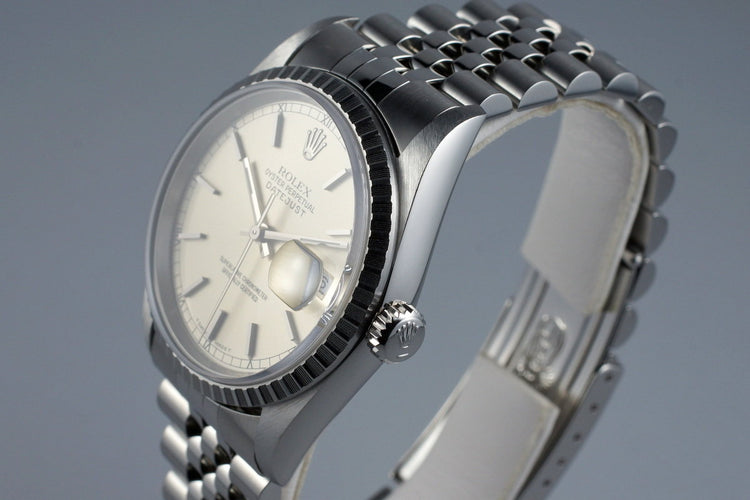 1996 Rolex DateJust 16220 Silver Dial