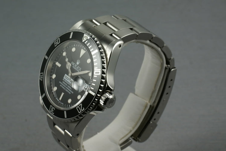 Rolex Submariner 16610 COMEX with RSC service papers