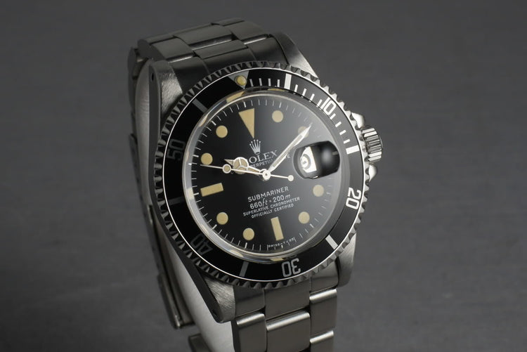 Rolex Submariner 1680 with creamy dial and RSC Service