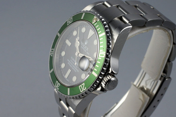 2007 Rolex Green Submariner 16610V