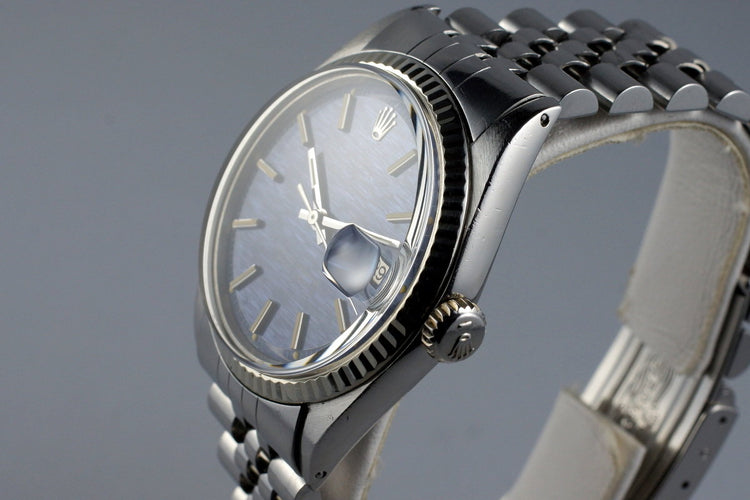 1971 Rolex DateJust 1601 Blue Mosaic Dial