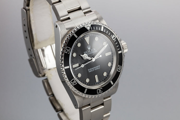 1966 Rolex Submariner 5513 with "SWISS" Only Luminova Service Dial
