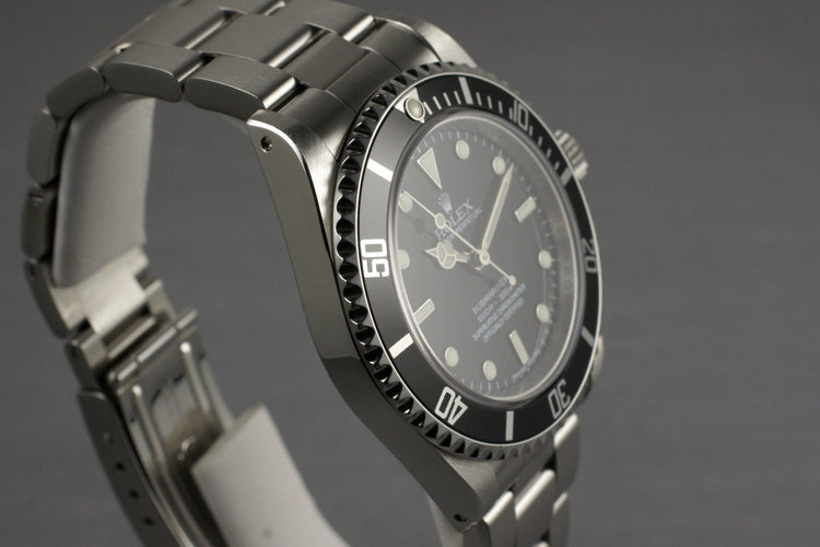 2007 Rolex Submariner 14060M with 4 Line Dial