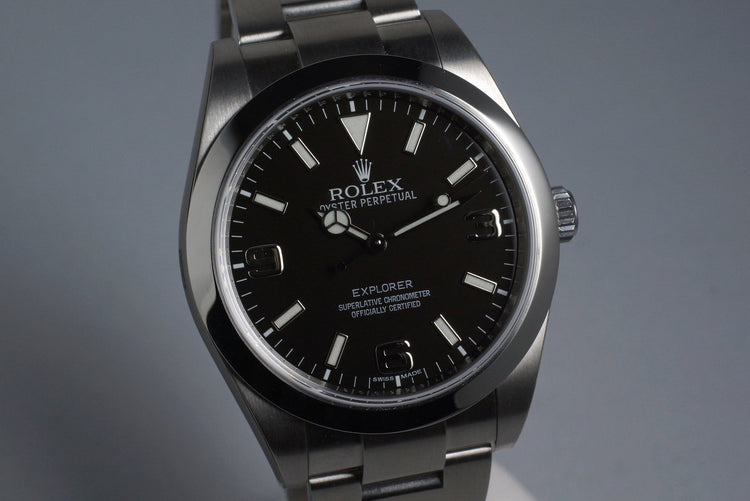 2015 Rolex Explorer 214270 with Box and Papers Mint with Stickers