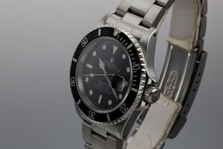 1991 Rolex Submariner 16610 with Box and Papers