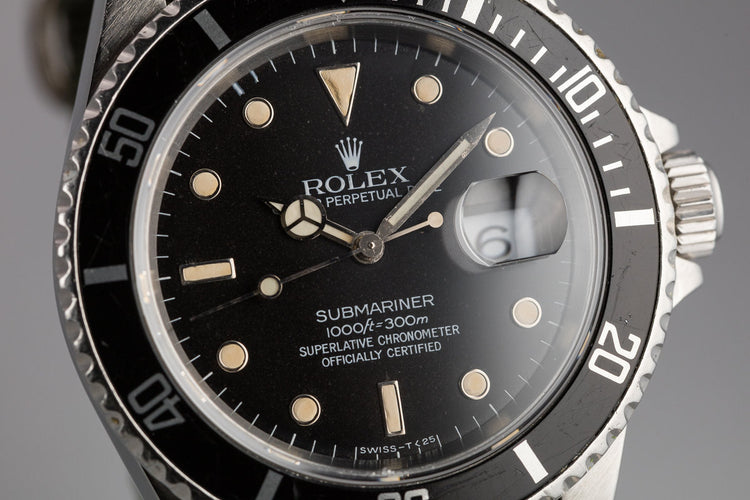 1989 Rolex Submariner 16610