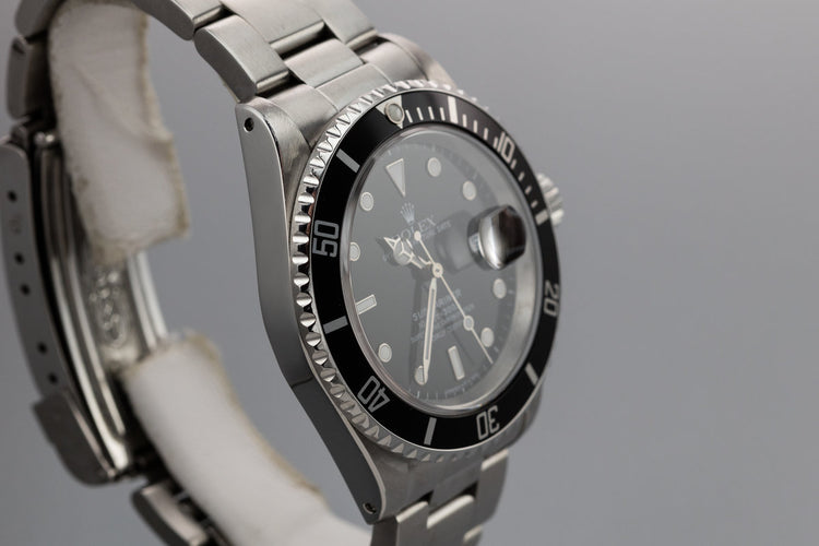 1991 Rolex Submariner 16610 with Box and Papers