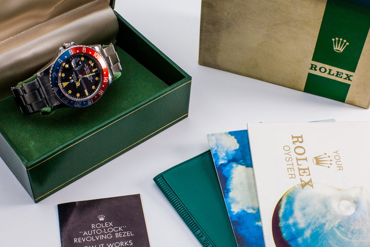 1972 Rolex GMT 1675 Matte Black Dial