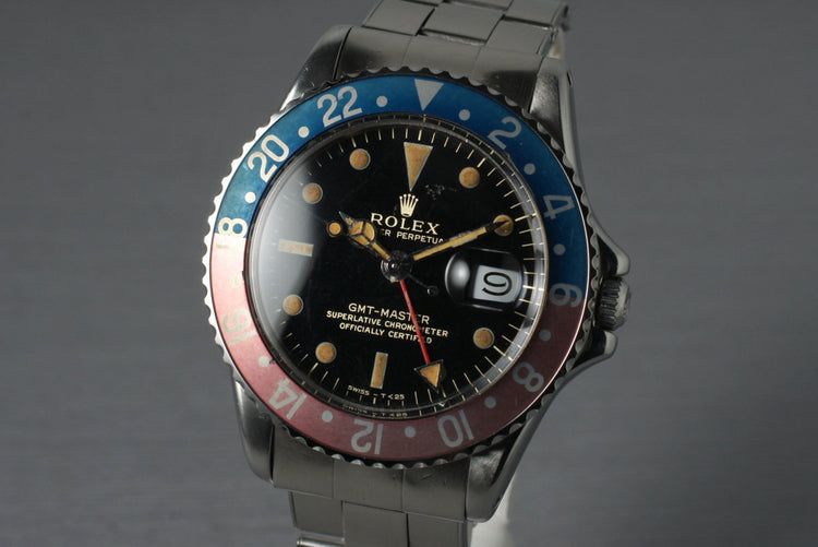 1965 Rolex GMT 1675 Glossy Gilt Dial