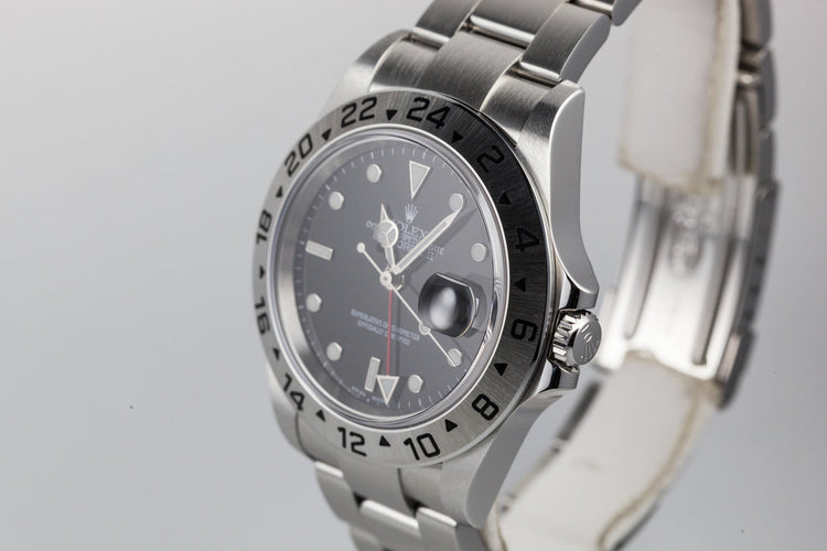 2005 Rolex Explorer II 16570 Black Dial