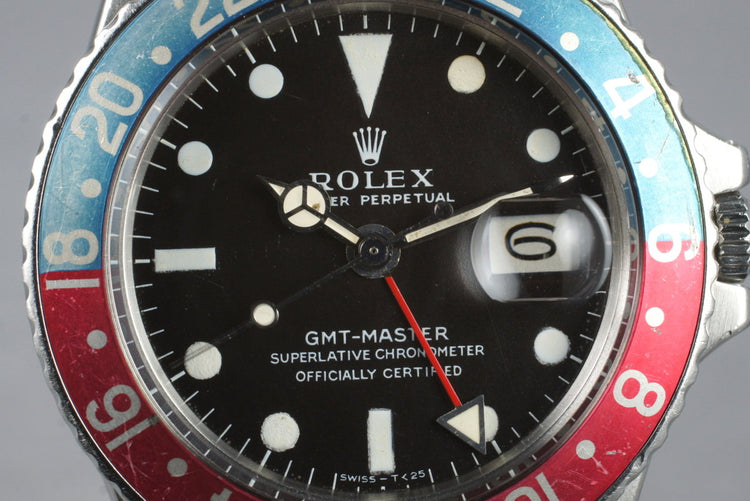 1968 Rolex GMT 1675 Mark I Dial