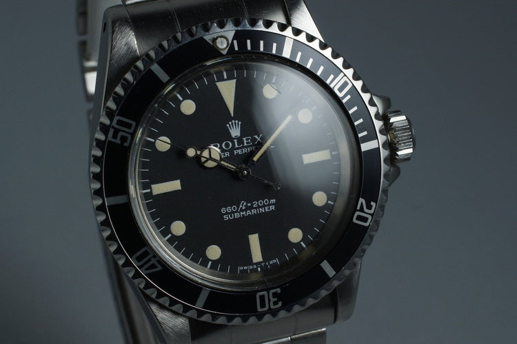 1970 Rolex Submariner 5513 with Serif Dial