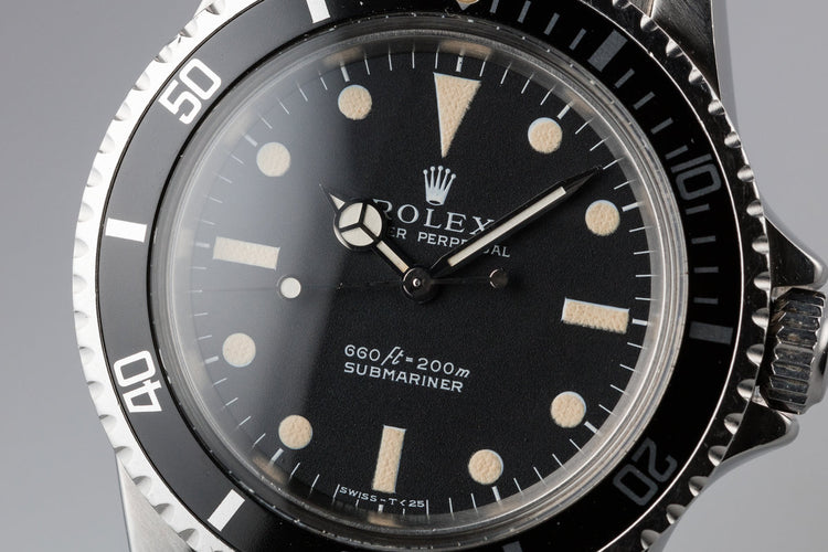 1968 Rolex Submariner 5513 Serif Dial